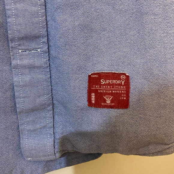 Superdry button up with white pocket - Picture 2 of 6